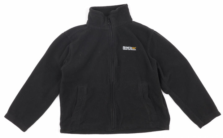 Regatta Boys Black Fleece Full Zip Sweatshirt 7-8 Years
