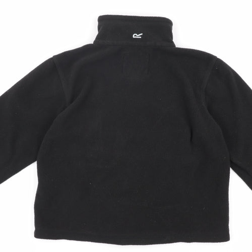 Regatta Boys Black Fleece Full Zip Sweatshirt 7-8 Years