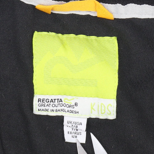 Regatta Boys Black Fleece Full Zip Sweatshirt 7-8 Years