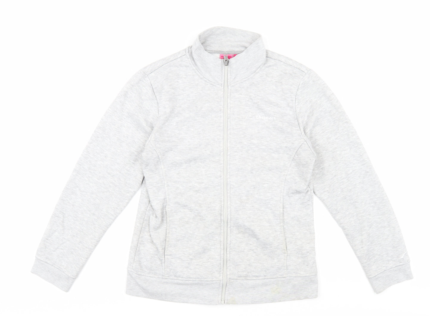 LA Gear Women's Grey Full Zip Sweatshirt, Size 12