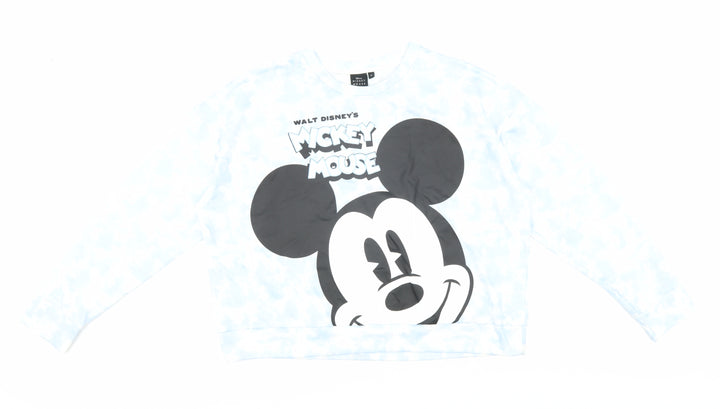 Disney Unisex Adults White Mickey Mouse Sweatshirt M