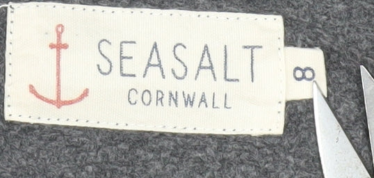 Seasalt Cornwall Women's Grey 3/4 Sleeve T-Shirt Size 8