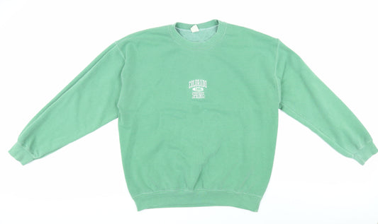 Urban Outfitters Men's Green Pullover Jumper - M