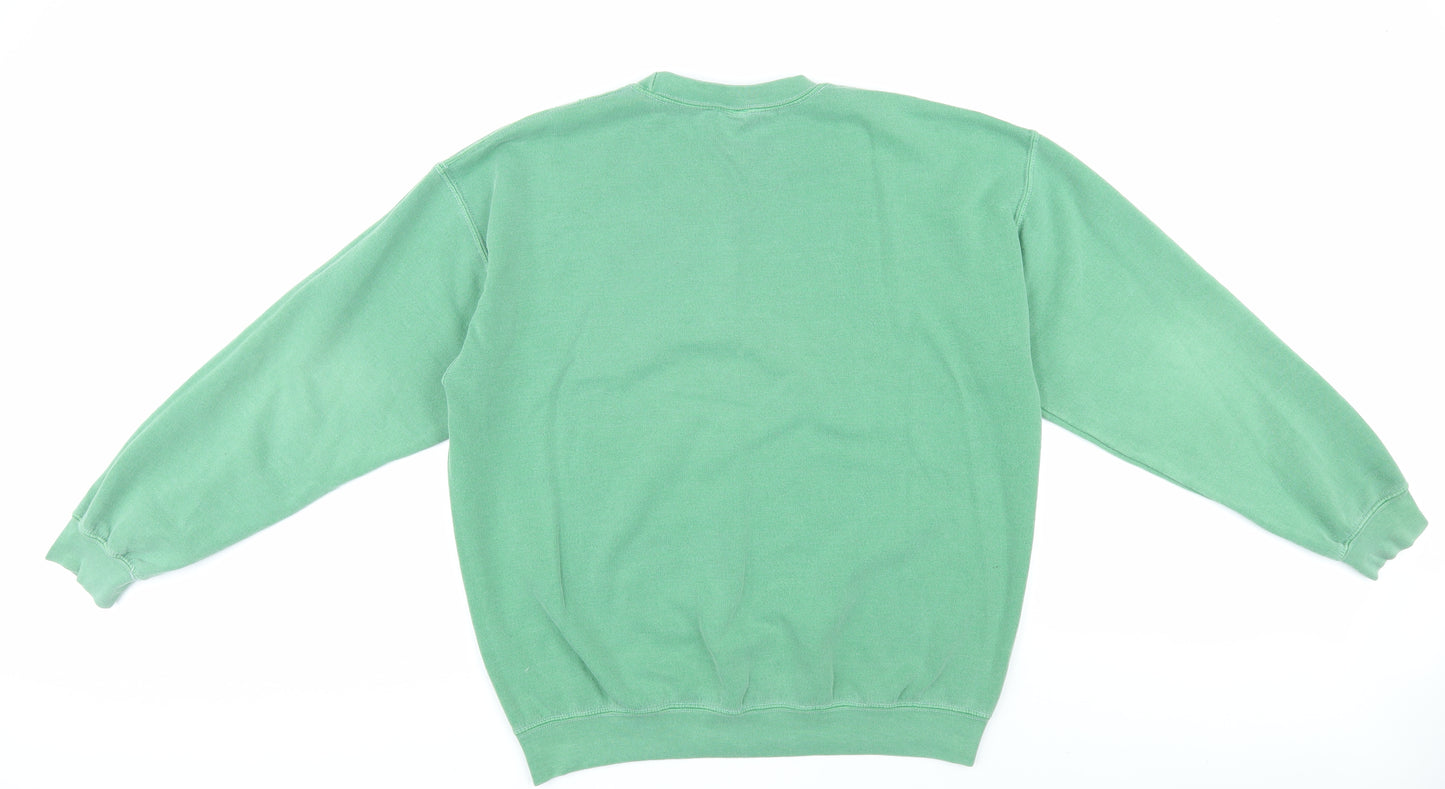 Urban Outfitters Men's Green Pullover Jumper - M