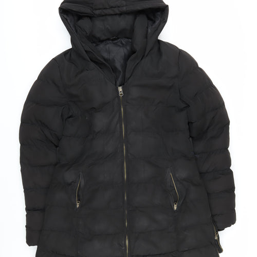 Golddigga Women's Black Puffer Jacket UK Size 14