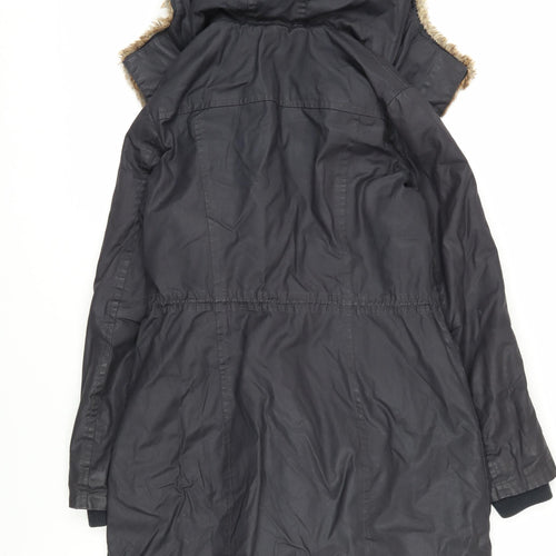 Phase Eight Women's Black Parka Coat Size 10