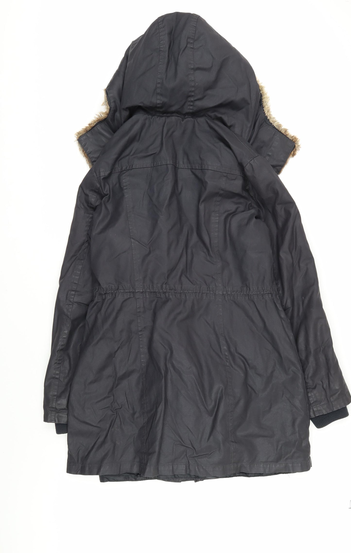 Phase Eight Women's Black Parka Coat Size 10