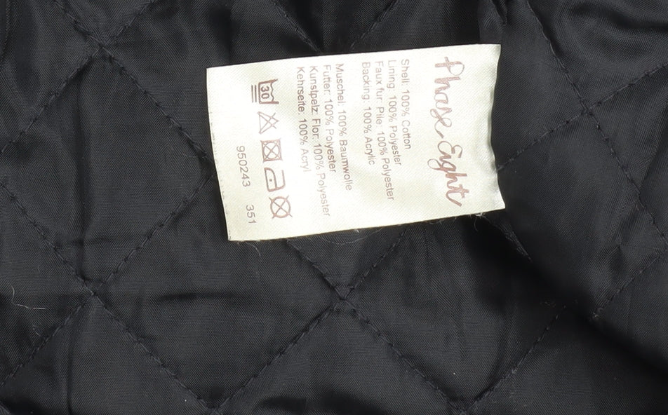 Phase Eight Women's Black Parka Coat Size 10