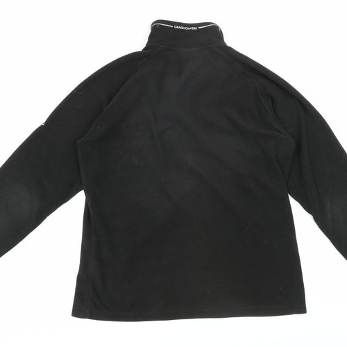 Craghoppers Women's Black Fleece Sweatshirt, Size 10, 1/4 Zip