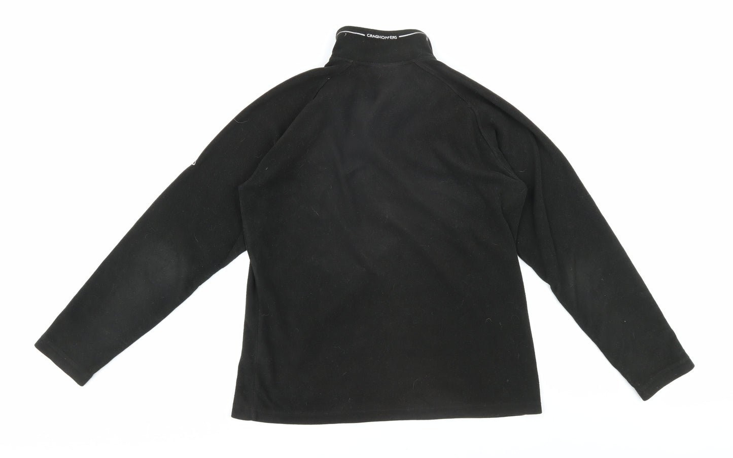 Craghoppers Women's Black Fleece Sweatshirt, Size 10, 1/4 Zip