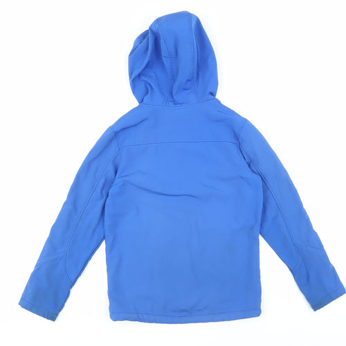 Mountain Warehouse Boys Blue Basic Jacket Hooded 9-10 Years