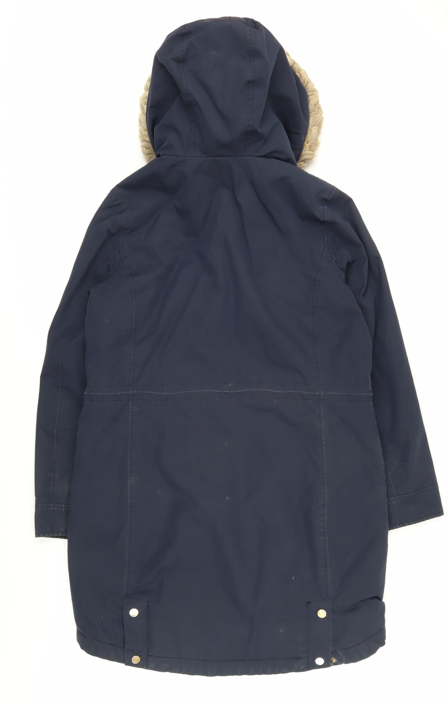 Joules Women's Blue Parka Size 10 - Warm Winter Coat