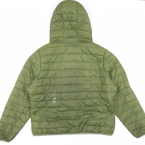 Regatta Men's Green Puffer Jacket L Hooded Insulated