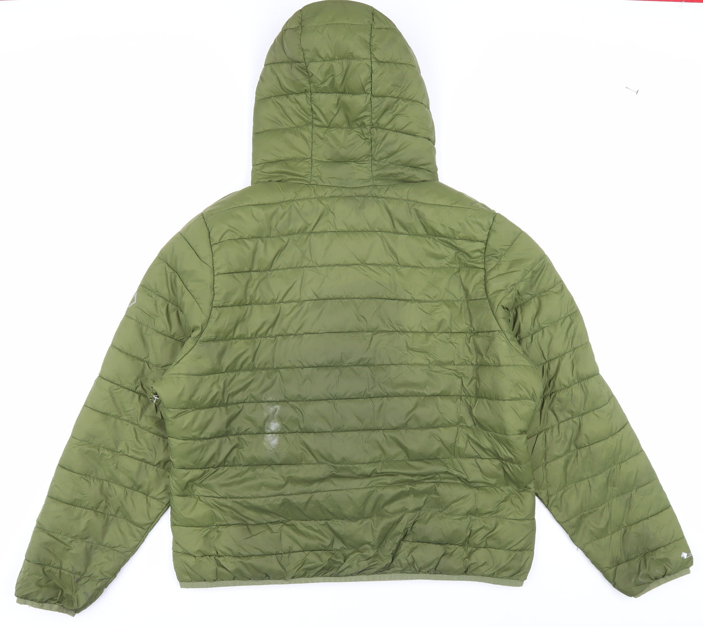 Regatta Men's Green Puffer Jacket L Hooded Insulated