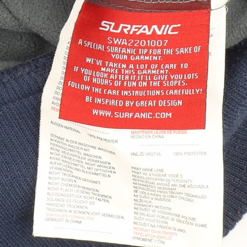 Surfanic Unisex Navy Softshell Hooded Jacket Small