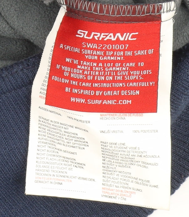 Surfanic Unisex Navy Softshell Hooded Jacket Small
