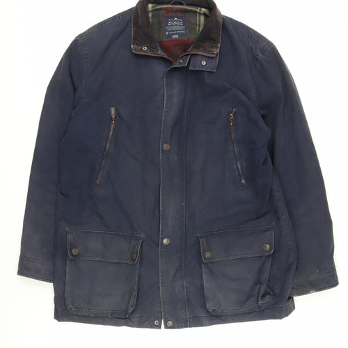 Marks and Spencer Men's Blue L Military Jacket