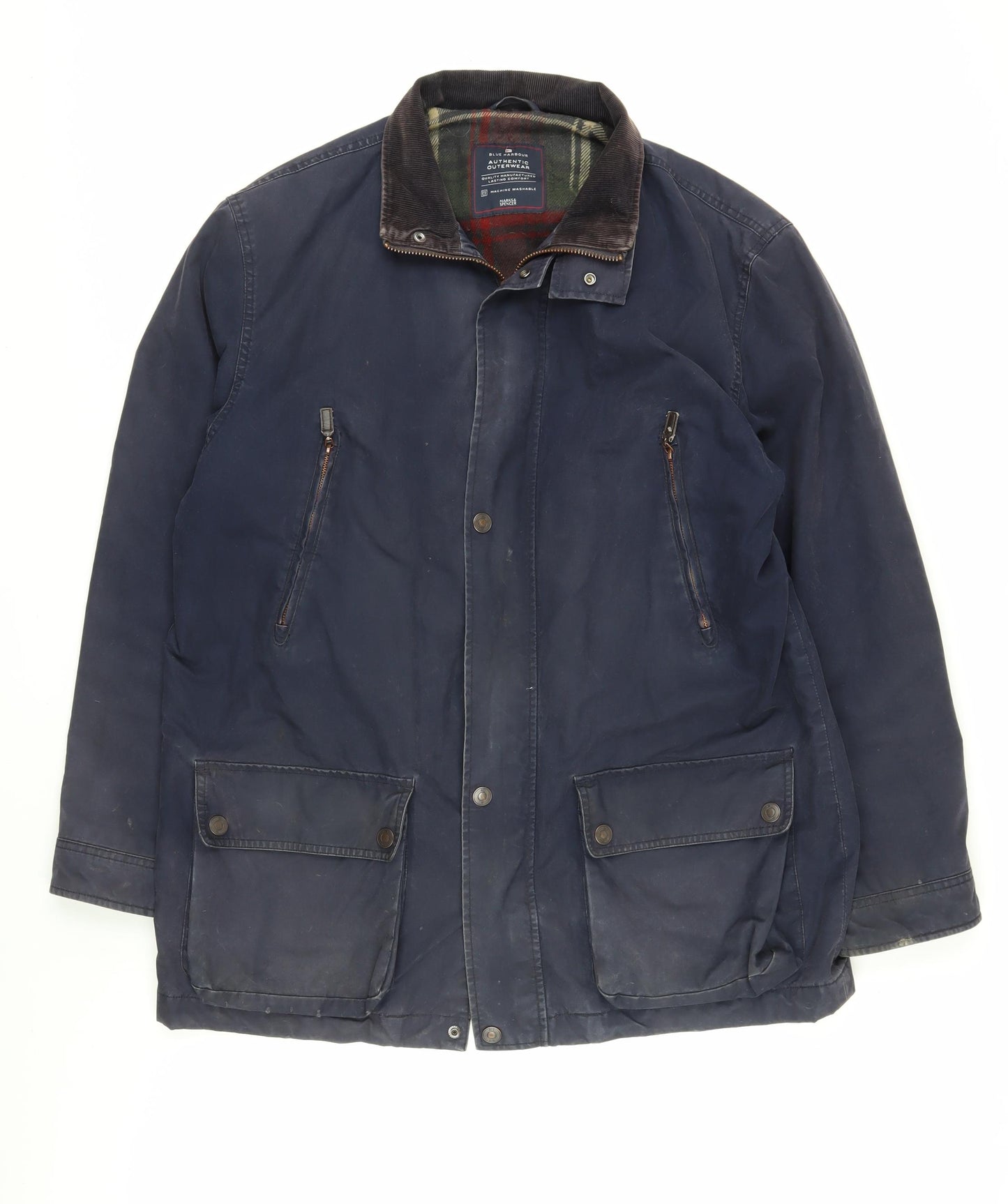 Marks and Spencer Men's Blue L Military Jacket