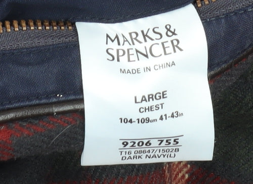 Marks and Spencer Men's Blue L Military Jacket