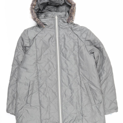 Anne De Lancay Women's Grey Puffer Jacket M