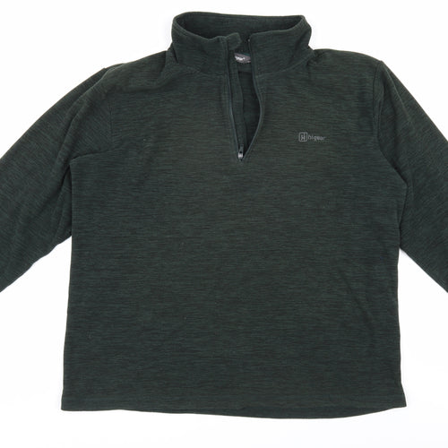Hi Gear Men Green 1/4 Zip Sweatshirt XL