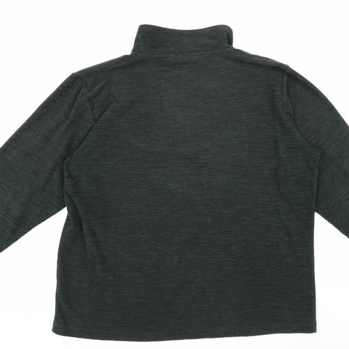 Hi Gear Men Green 1/4 Zip Sweatshirt XL