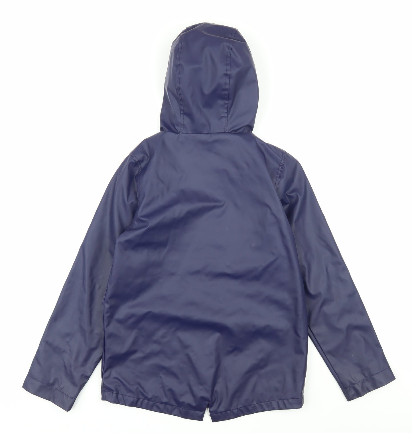 Peter Storm Girls Blue Waterproof Hooded Rain Coat 9-10 Years