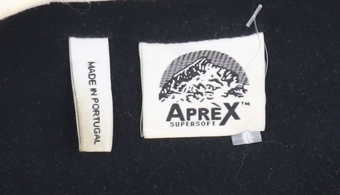 Aprex Black Men's XL High Neck Vest with Zip Closure
