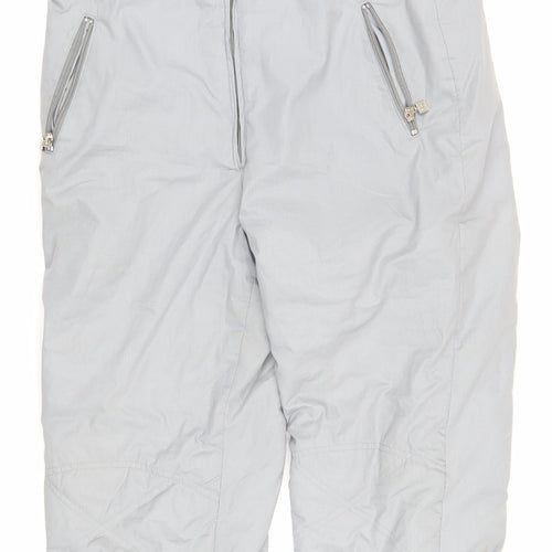 Rodeo Grey Snow Pants Unisex Adults Relaxed Fit Size 10
