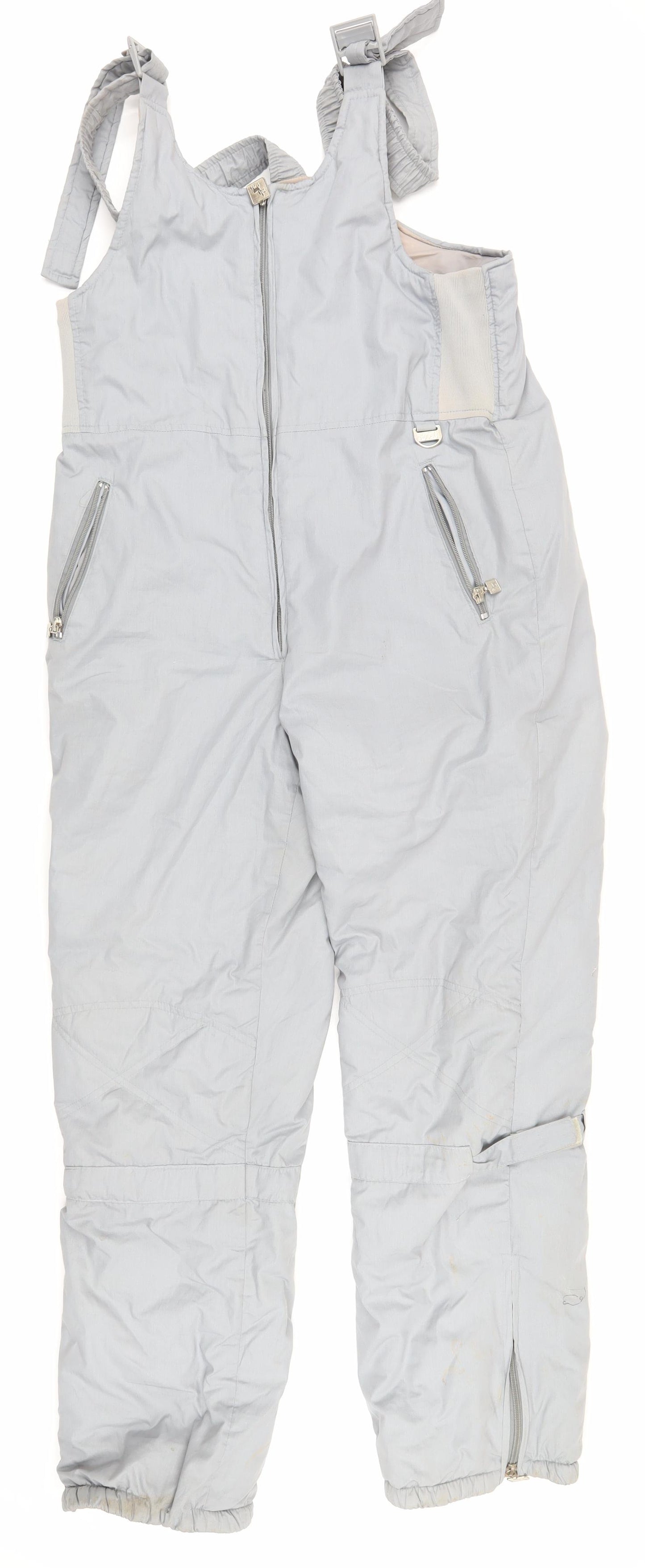 Rodeo Grey Snow Pants Unisex Adults Relaxed Fit Size 10