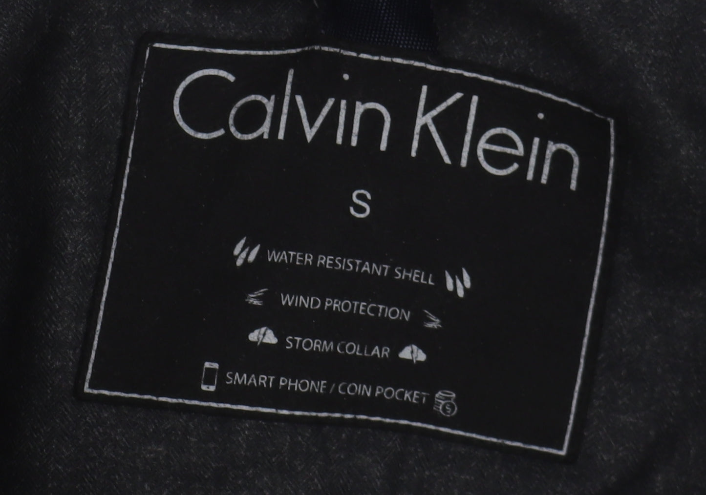 Calvin Klein Men's Black Windbreaker Jacket S