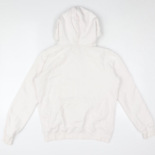 Jack Wills Women's Ivory Hoodie, Size 10, Logo Accents