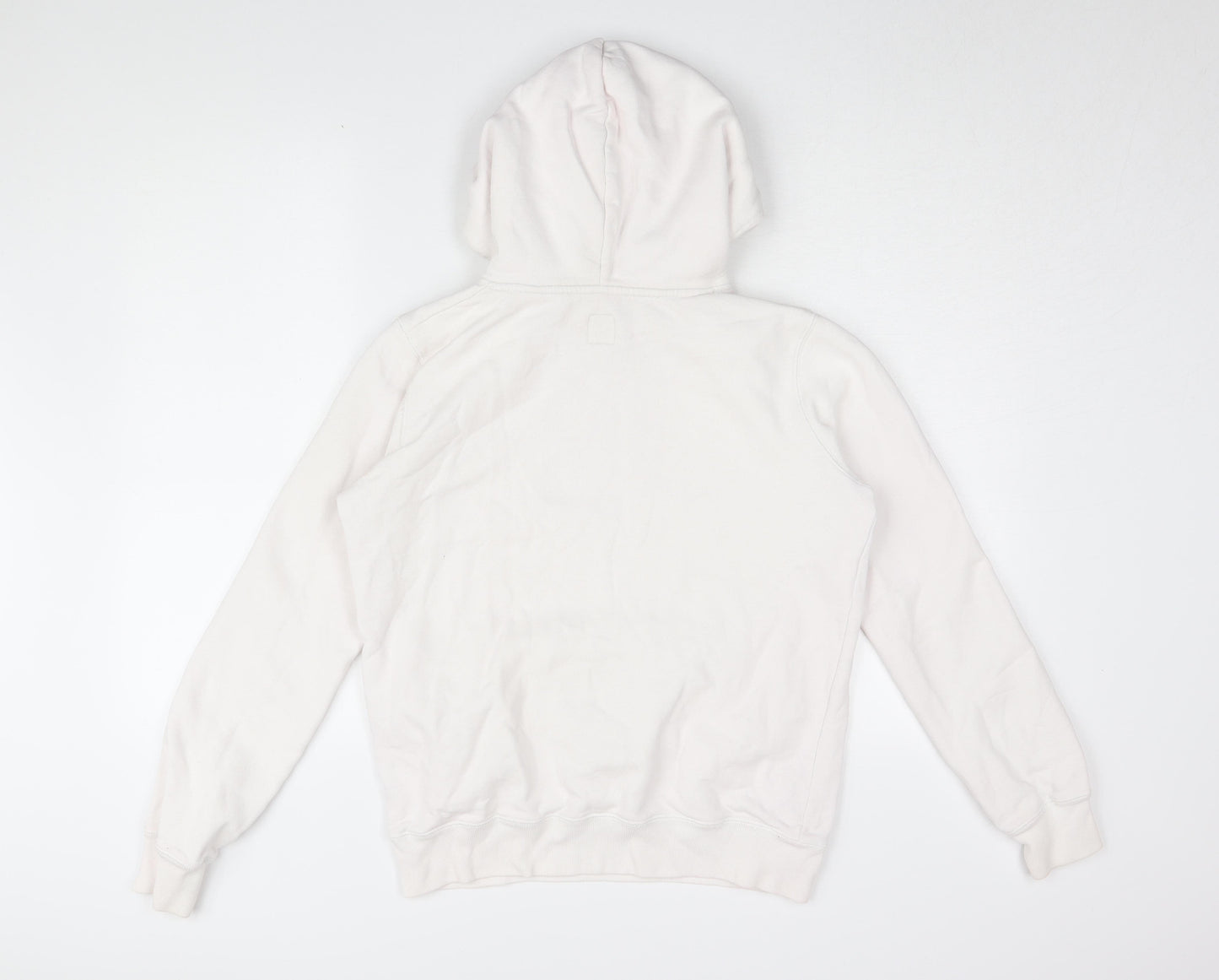 Jack Wills Women's Ivory Hoodie, Size 10, Logo Accents