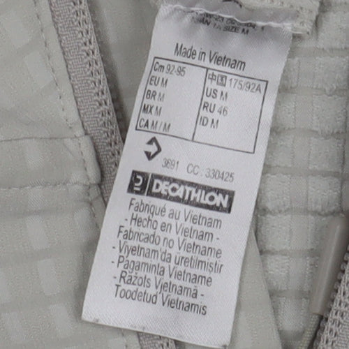 Decathlon Unisex Grey Windbreaker Jacket M Casual