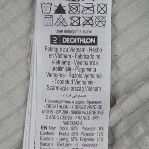 Decathlon Unisex Grey Windbreaker Jacket M Casual