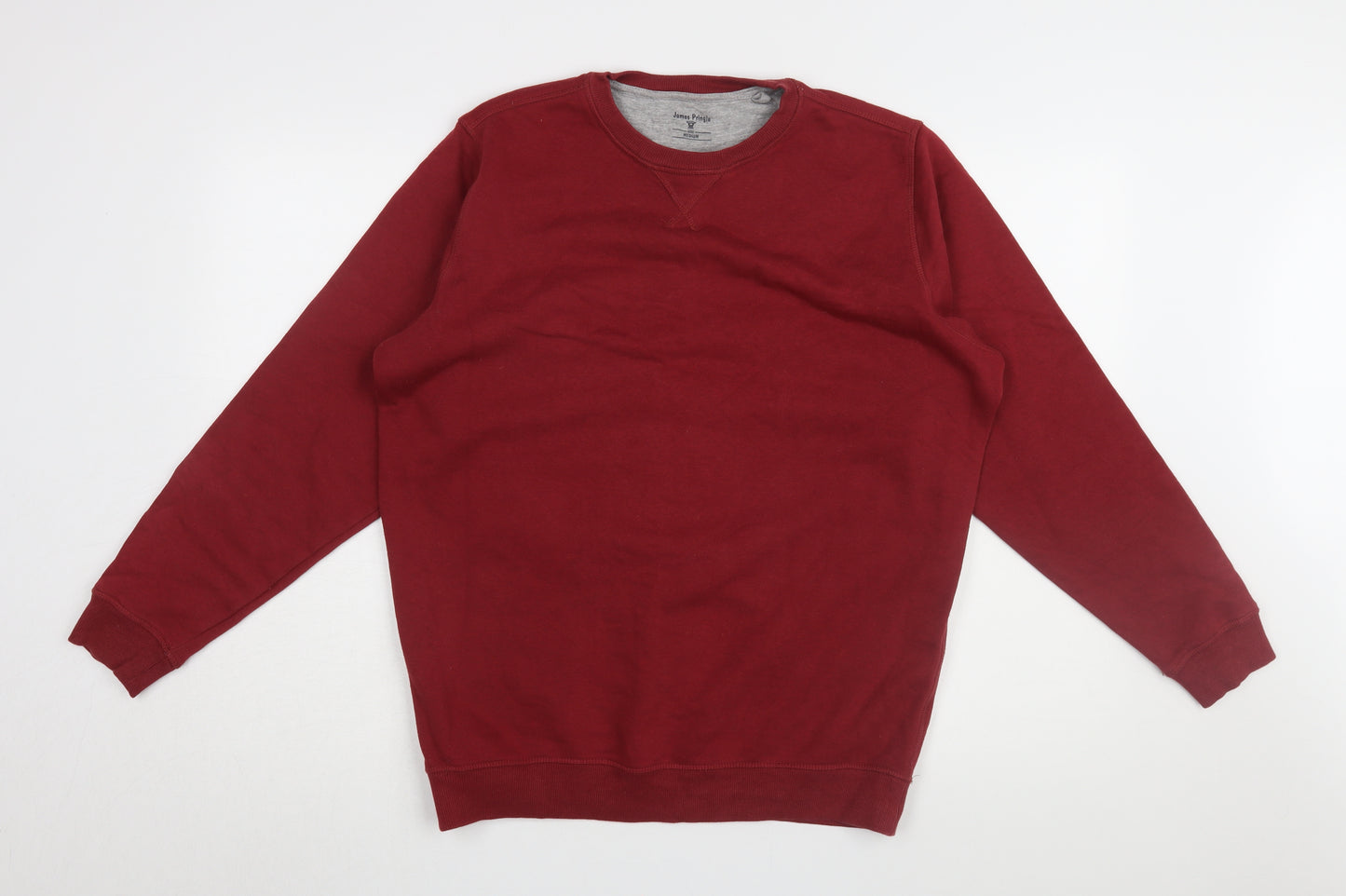James Pringle Red Pullover Sweatshirt M Unisex Casual