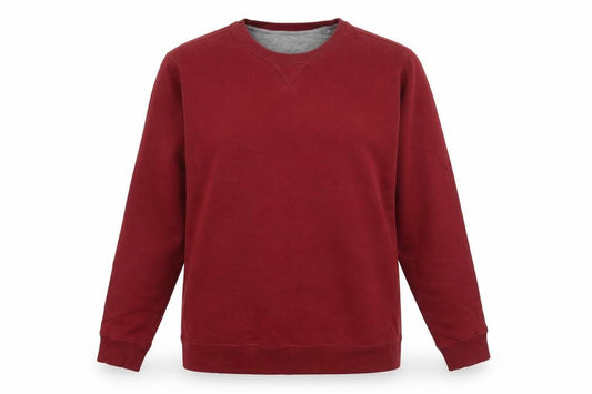 Front view of James Pringle Red Pullover Sweatshirt M unisex casual