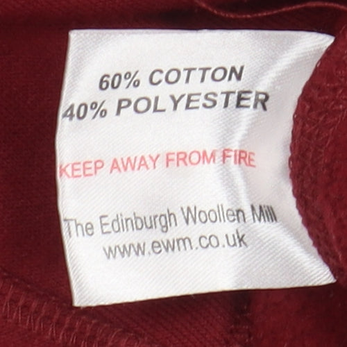 James Pringle Red Pullover Sweatshirt M Unisex Casual