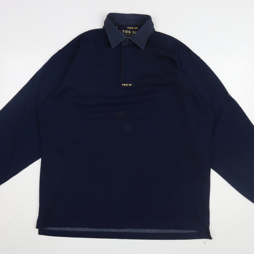 TOG 24 Men's Blue Long Sleeve Polo L