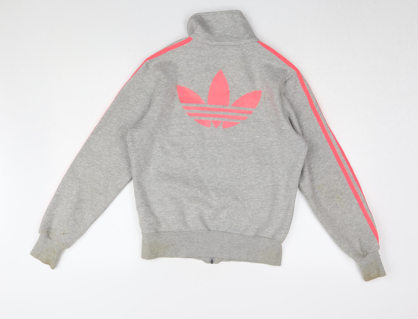 Adidas Women's Grey Full Zip Sweatshirt Size 10