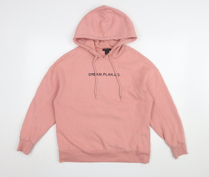 Amisu Women's Pink Pullover Hoodie, Size S, Casual
