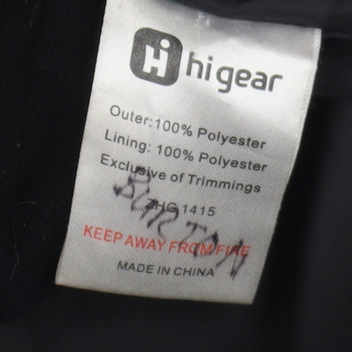 Hi Gear Boys Black Hooded Rain Coat - Size 7-8