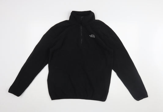 The North Face Men's Black Fleece 1/4 Zip Sweatshirt M