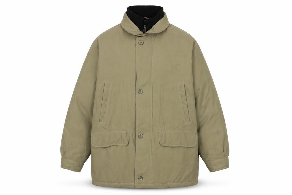 Front view of Bugatti Men's Beige Jacket, size 38, Autumn/Winter Coats