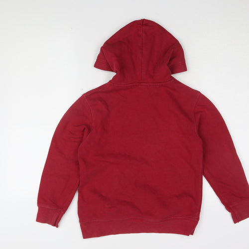 GAP Boys Red Pullover Hoodie 8-9 Years - Logo Graphic