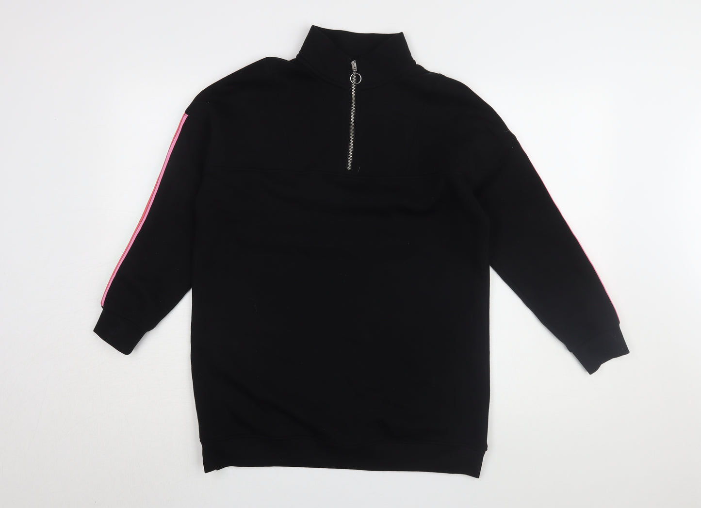 Marks and Spencer Girls Black Full Zip Sweatshirt 11-12 Years