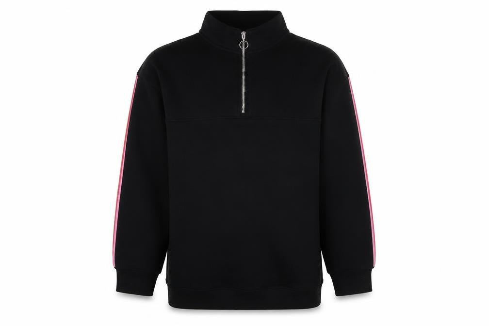 Marks and Spencer Girls Black Full Zip Sweatshirt 11-12 Years