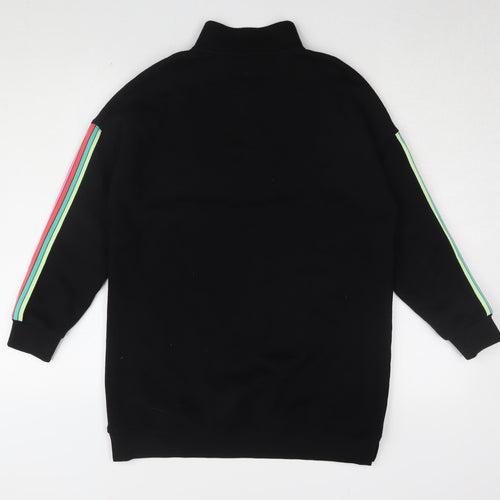 Marks and Spencer Girls Black Full Zip Sweatshirt 11-12 Years