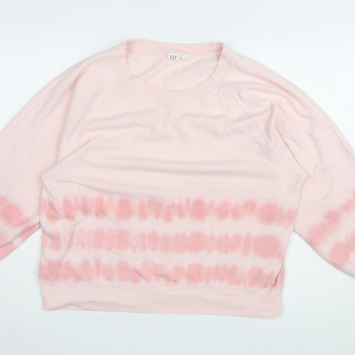 Gap Women's Pink Tie Dye Pullover Sweatshirt M