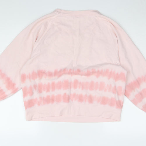 Gap Women's Pink Tie Dye Pullover Sweatshirt M